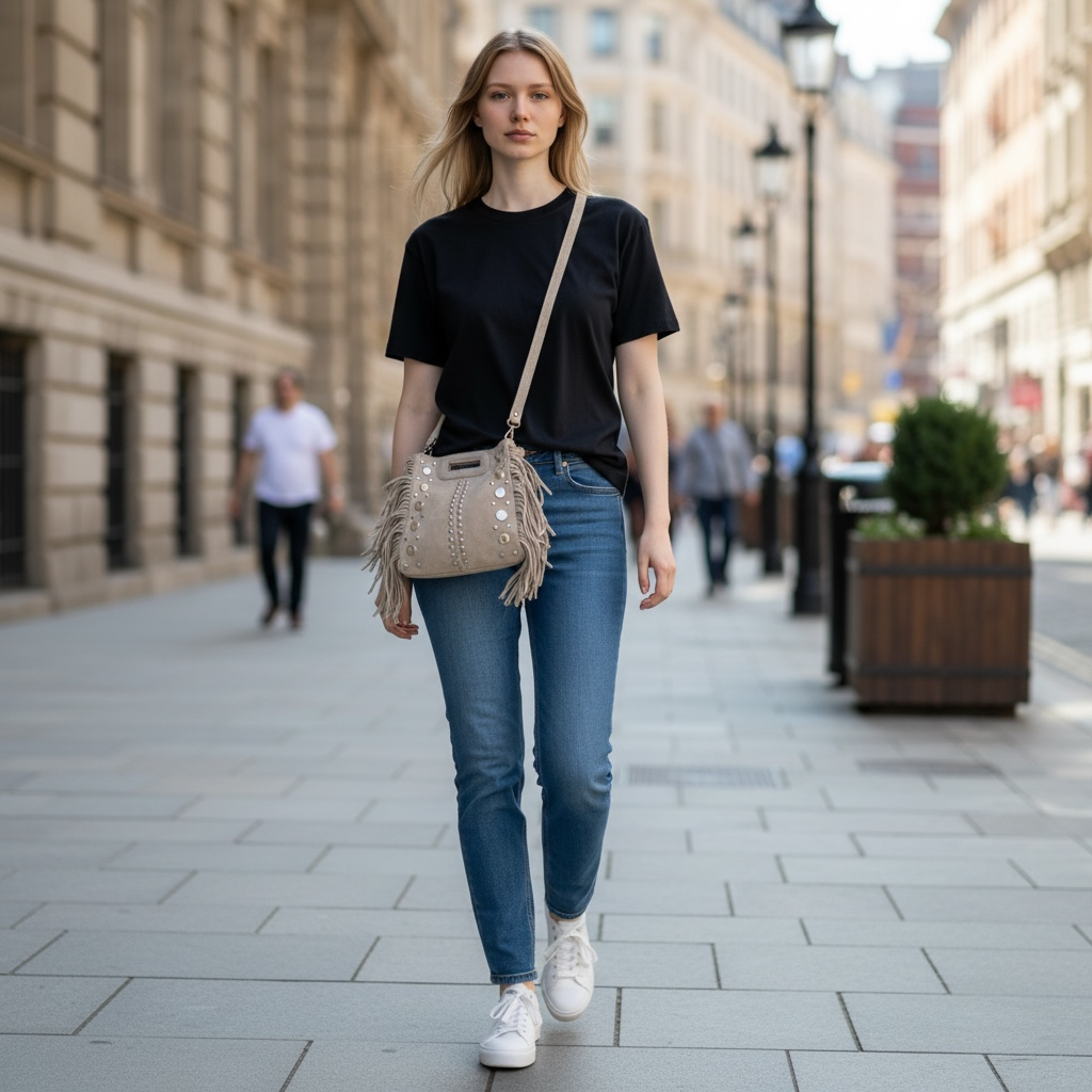 Petit Sac Hippie beige nude