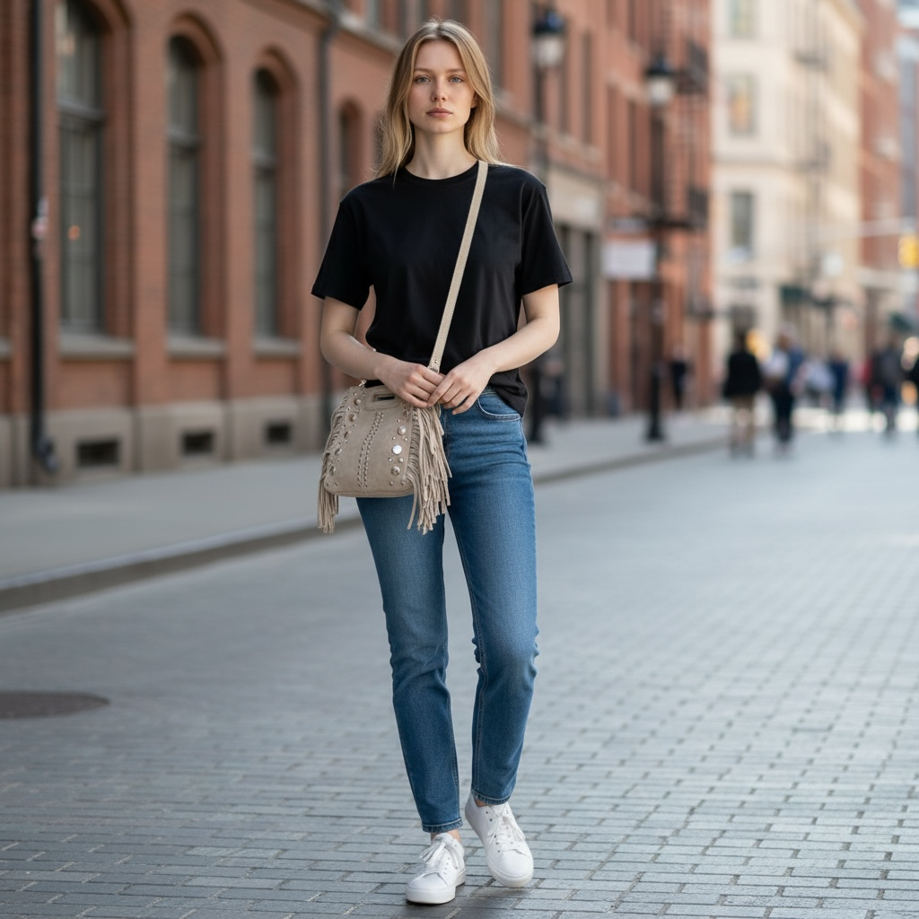 Petit Sac Hippie beige nude