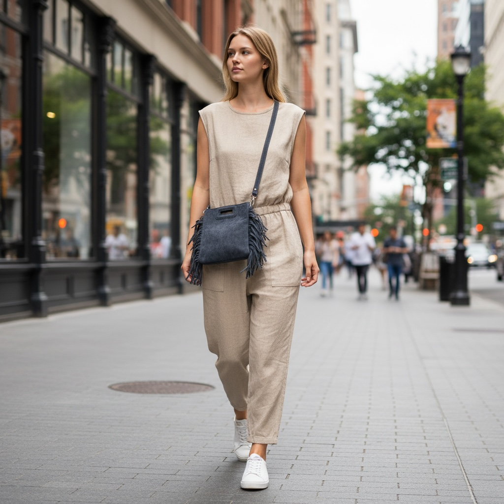 Petit Sunset Noir – Cuir Retourné, Finition Artisanale