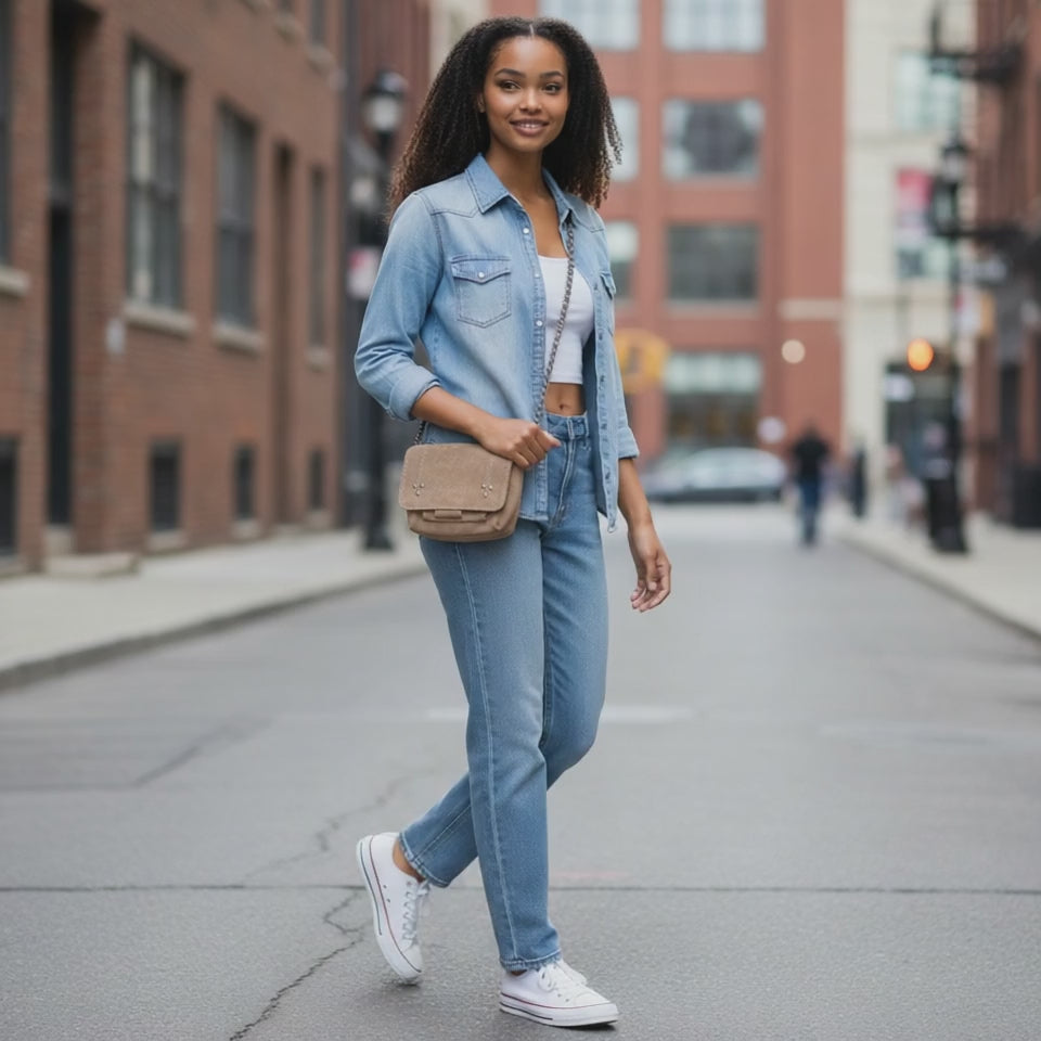 Le Petit Provence – Beige Sable, Cuir Retourné